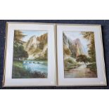 John Thorley (British, late 19th Century), Ham Rock and Pickering Tor, Derbyshire, a pair, signed
