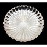 An Elkington & Co Art Deco plated table centrepiece bowl, circular fluted design in the manner of