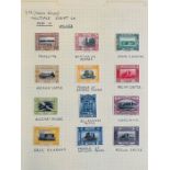 Stamps. World ranges in 9 albums, one containing an excellent collection of Trans Jordan with the