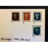 Stamps. G.B in 4 binders from 1840 1d, 2d (average) good surface printed with 1867 5/=, 10/= (plus