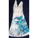 A collection of sleeveless Monsoon dresses all size 22 to include a jade green party dress with