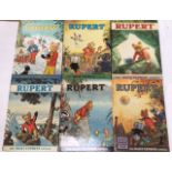 Rupert: six Rupert Annuals 1960/70’s. Fair to good condition.