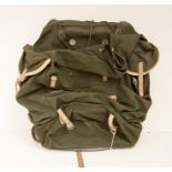 A 1940's rucksack with metal frame