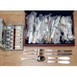 A Viners "The Parish Collection" silver plated 8 piece canteen of Cutlery (King's pattern) in fitted
