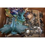 Gothic Interest, a box of various Goth related figures, including land of the Dragons, Mark Locker