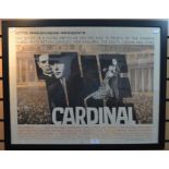 Film Interest:  THE CARDINAL (1963) - British UK Quad film poster - SAUL BASS poster design - (70