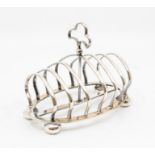 Early Walker & Hall Sheffield, silver plated toast rack, numbered 53359A