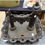 A cast iron boot scraper.