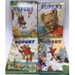 Eight Rupert Annuals, 1957 (damage to cover & spine), 1959 (damage to spine), 1961, 1962, 1963,