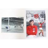 A signed World Cup 1966 montage, signed by Martin Peters, complete with certificate of authenticity;