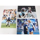 A signed Chris Nicholl, limited edition Aston Villa 1977 League Cup Winners photograph; together