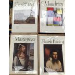 A collection of art books from the 20th Century including the Teaching of Art