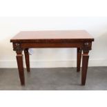 "Uncle Johns" An early 19th cent  Mahogany serving table raised on Ionian column supports.