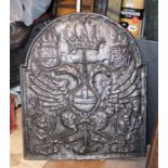 An 18th cent German cast iron back