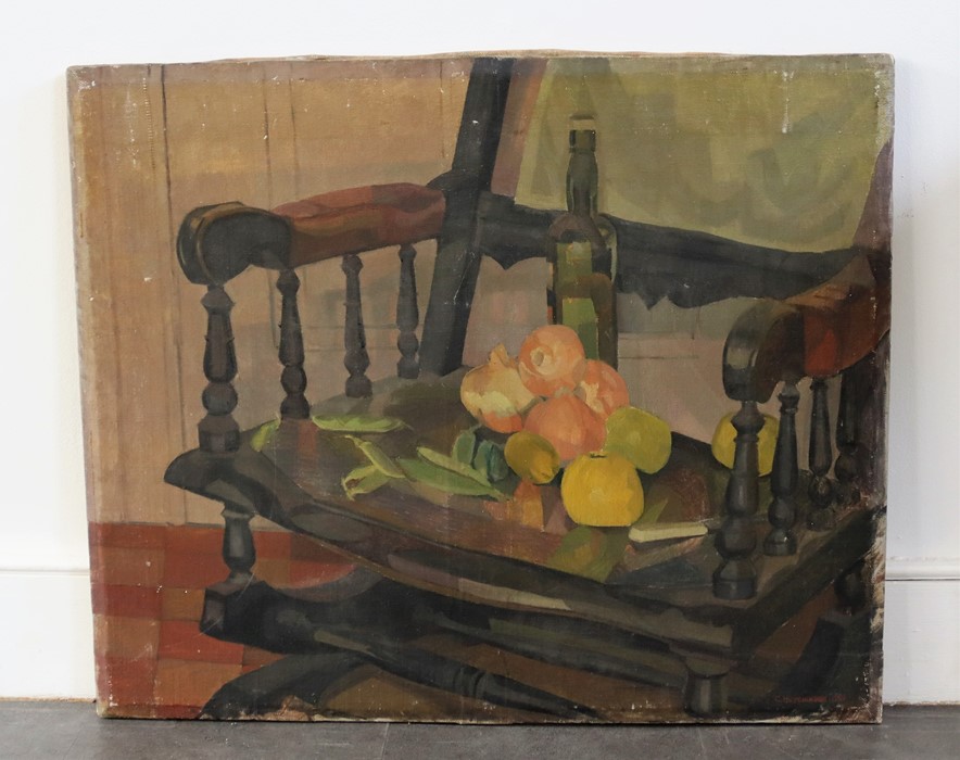 Modern British Caroline Hutchinson oil on canvas still life study