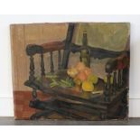 Modern British Caroline Hutchinson oil on canvas still life study