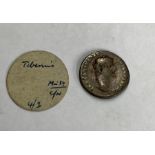 Tiberius silver denarius ‘Tribute Penny’.