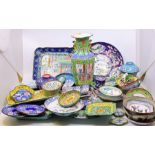 A large collection of various Chinese enamelware 18th cent and later