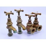 A set of taps Grade II listed waterlow  Court Hampstead Designed M H Baillie Scott 1909 Arts and