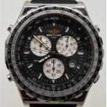 **WITHDRAWN**A gentleman's Breitling Navitimer Jupiter Pilot stainless steel quartz chronograph