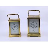 A fine quality French striking carriage clock, dial marked Cattaneo & Co Pairs. Together with a