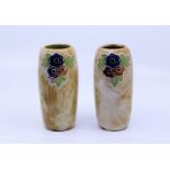 A pair of Doulton vases