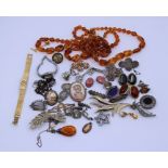 A collection of costume jewellery