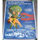 Film Movie Poster interest  "invasion of the saucer-men "