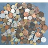 Large World coin collection in a strong box. Includes  Victorian colonial.