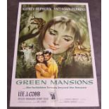 Film Movie Poster interest, "Green Mansions" UK Poster