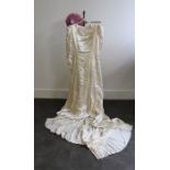 A 1930s silk wedding dress