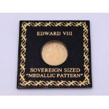 A 9ct gold Edward VII coin