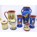 A large collection of Torquay ware pottery