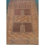 A Turkman rug. 195 x 123 cm