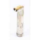 An Edwardian novelty silver stamp moistener and applicator in the form of a tube of paint,