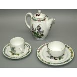 A royal Worcester, Worcester Herbs part breakfast service, approximately 47 pieces
