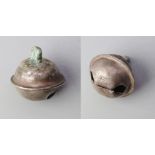Silver Hawking Bell.  Circa, 16th-17th century AD. Silver,1.49g. 13.44 x 1309 mm. A small three part