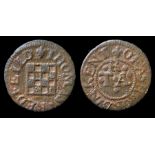 Thomas Redfield, Ashord Kent, 17th Century Trade Token.  THOMAS REDFIELD, Chequer Board. R. OF