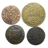 17th Century, Kent Tokens.  Maidstone (4). Thomas Bond, Grocers Arms. Farthing 1666. 1.20g. W380.