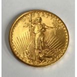 U.S.A gold $20 (double eagle), 1928. In a good  collectible grade. (approx 33.5g)