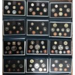 Royal Mint UK Proof year sets in Original presentation cases. 30 sets.