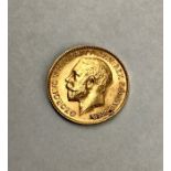 George V 1914 Half Sovereign.