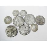 Tudor Silver Coins.  (9) Elizabeth I hammered coins that includes, (5) sixpences, (3) halfgroats and