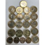 UK collection of commemorative £2 (18) & £1 (3) coins and pre decimal coins some higher grade.