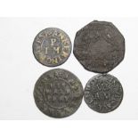 Kent 17th Century Trade Tokens.  Faversham (2). William Buck, halfpenny. 1.56g. W266. John