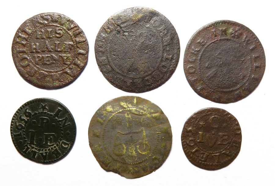 17th Century, Kent Tokens.  Deal (6). William Brothers. Ship. Halfpenny 1669. 1.47g. W145. Ann