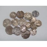 Venetian Solidos.  Circa 14th -16th century AD. (16) Hammered silver coins (Galley-halfpence). Types