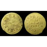 17th Century, Kent Trade Token.  Dartford. Robert Taylor halfpenny. Falcon. 1.81g. Reference: