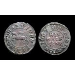 John Elkington. Deddington, Oxfordshire 17th Century Token.  IOHN ELKINGTON, Pegasus. R. IN