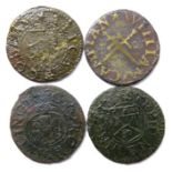 17th Century, Kent Tokens.  Rochester (4). George Allington, kings head. Farthing. 0.93g. W456.